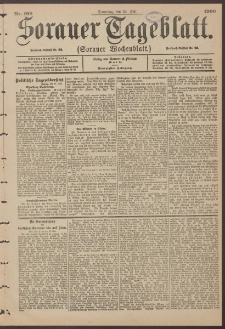 Sorauer Tageblatt (Sorauer Wochenblatt), Nr. 168. (22. Juli 1900)