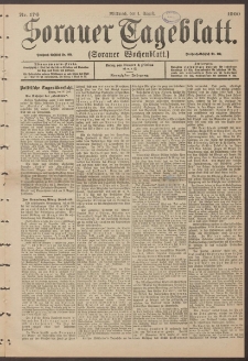 Sorauer Tageblatt (Sorauer Wochenblatt), Nr. 176. (1. August 1900)