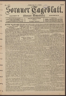 Sorauer Tageblatt (Sorauer Wochenblatt), Nr. 177. (2. August 1900)