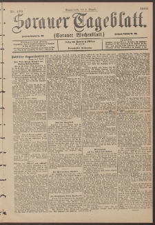Sorauer Tageblatt (Sorauer Wochenblatt), Nr. 179. (4. August 1900)