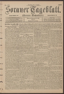 Sorauer Tageblatt (Sorauer Wochenblatt), Nr. 181. (7. August 1900)