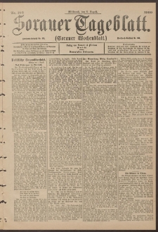 Sorauer Tageblatt (Sorauer Wochenblatt), Nr. 182. (8. August 1900)