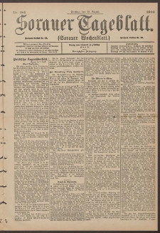Sorauer Tageblatt (Sorauer Wochenblatt), Nr. 184. (10. August 1900)