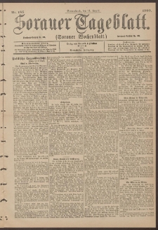 Sorauer Tageblatt (Sorauer Wochenblatt), Nr. 185. (11. August 1900)