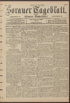 Sorauer Tageblatt (Sorauer Wochenblatt), Nr. 186. (12. August 1900)