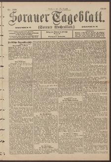 Sorauer Tageblatt (Sorauer Wochenblatt), Nr. 190. (17. August 1900)