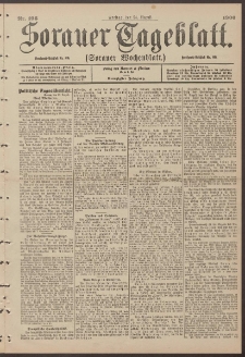 Sorauer Tageblatt (Sorauer Wochenblatt), Nr. 196. (24. August 1900)
