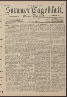 Sorauer Tageblatt (Sorauer Wochenblatt), Nr. 197. (25. August 1900)