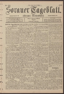 Sorauer Tageblatt (Sorauer Wochenblatt), Nr. 198. (26. August 1900)