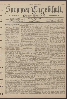 Sorauer Tageblatt (Sorauer Wochenblatt), Nr. 199. (28. August 1900)