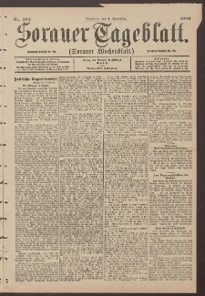 Sorauer Tageblatt (Sorauer Wochenblatt), Nr. 205. (4. September 1900)