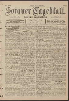 Sorauer Tageblatt (Sorauer Wochenblatt), Nr. 208. (7. September 1900)
