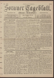 Sorauer Tageblatt (Sorauer Wochenblatt), Nr. 210. (9. September 1900)