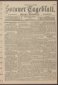 Sorauer Tageblatt (Sorauer Wochenblatt), Nr. 212. (12. September 1900)