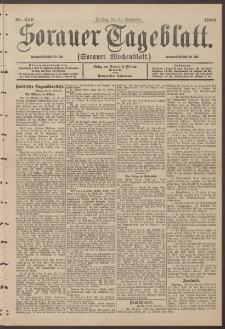 Sorauer Tageblatt (Sorauer Wochenblatt), Nr. 220. (21. September 1900)