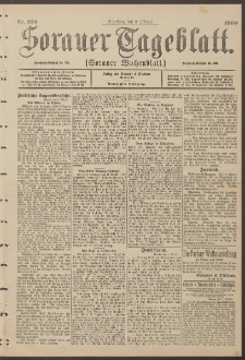 Sorauer Tageblatt (Sorauer Wochenblatt), Nr. 229. (2. Oktober 1900)