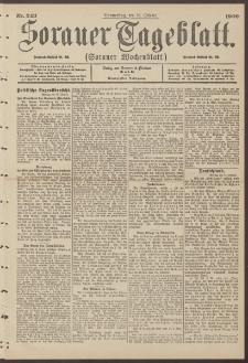 Sorauer Tageblatt (Sorauer Wochenblatt), Nr. 243. (18. Oktober 1900)
