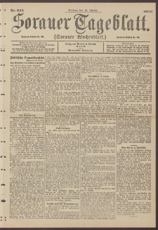 Sorauer Tageblatt (Sorauer Wochenblatt), Nr. 244. (19. Oktober 1900)