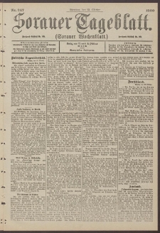 Sorauer Tageblatt (Sorauer Wochenblatt), Nr. 247. (23. Oktober 1900)
