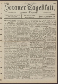 Sorauer Tageblatt (Sorauer Wochenblatt), Nr. 252. (28. Oktober 1900)