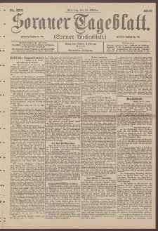 Sorauer Tageblatt (Sorauer Wochenblatt), Nr. 253. (30. Oktober 1900)