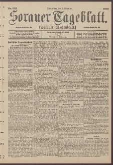 Sorauer Tageblatt (Sorauer Wochenblatt), Nr. 255. (1. November 1900)