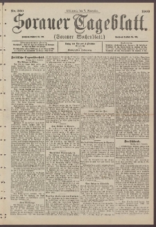Sorauer Tageblatt (Sorauer Wochenblatt), Nr. 260. (7. November 1900)