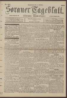 Sorauer Tageblatt (Sorauer Wochenblatt), Nr. 263. (10. November 1900)