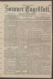 Sorauer Tageblatt (Sorauer Wochenblatt), Nr. 264. (11. November 1900)