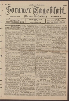 Sorauer Tageblatt (Sorauer Wochenblatt), Nr. 265. (12. November 1900)