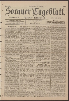 Sorauer Tageblatt (Sorauer Wochenblatt), Nr. 268. (16. November 1900)