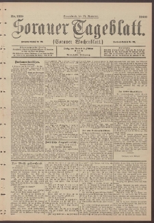 Sorauer Tageblatt (Sorauer Wochenblatt), Nr. 269. (17. November 1900)