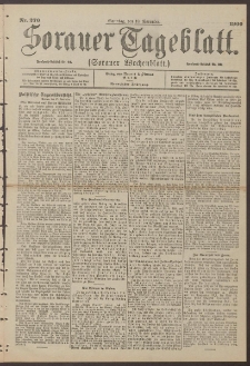 Sorauer Tageblatt (Sorauer Wochenblatt), Nr. 270. (18. November 1900)