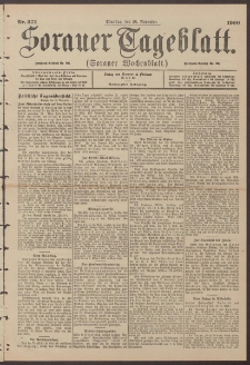 Sorauer Tageblatt (Sorauer Wochenblatt), Nr. 271. (20. November 1900)