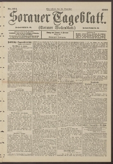 Sorauer Tageblatt (Sorauer Wochenblatt), Nr. 274. (24. November 1900)