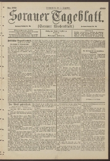 Sorauer Tageblatt (Sorauer Wochenblatt), Nr. 280. (1. Dezember 1900)