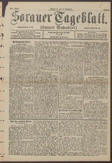 Sorauer Tageblatt (Sorauer Wochenblatt), Nr. 287. (9. Dezember 1900)