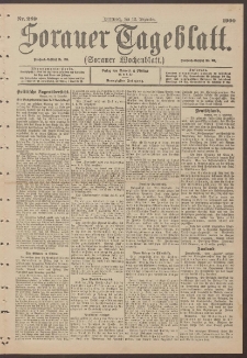 Sorauer Tageblatt (Sorauer Wochenblatt), Nr. 289. (12. Dezember 1900)