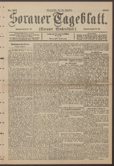 Sorauer Tageblatt (Sorauer Wochenblatt), Nr. 292. (15. Dezember 1900)
