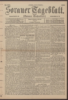 Sorauer Tageblatt (Sorauer Wochenblatt), Nr. 294. (18. Dezember 1900)