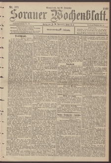 Sorauer Wochenblatt, Nr. 271. (20. November 1897)