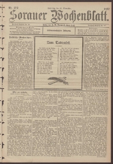 Sorauer Wochenblatt, Nr. 272. (21. November 1897)