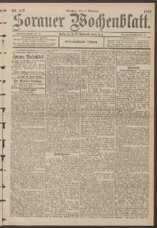Sorauer Wochenblatt, Nr. 279. (30. November 1897)