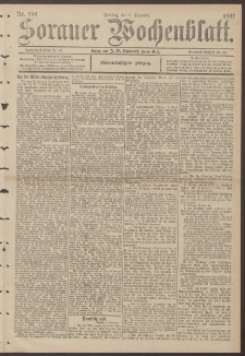 Sorauer Wochenblatt, Nr. 282. (3. Dezember 1897)