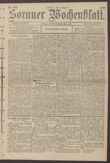 Sorauer Wochenblatt, Nr. 292. (15. Dezember 1897)