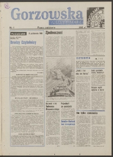 Gazeta Nowa : gorzowska : pismo codzienne, Nr 1 (8 października 1990)