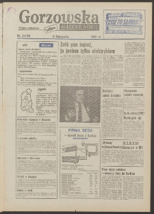 Gazeta Nowa : gorzowska : pismo codzienne, Nr 21 (6 listopada 1990)