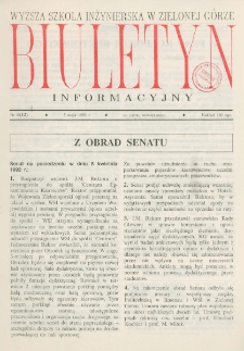 Biuletyn Informacyjny, nr 4 (5 maja 1992 r.)