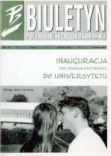 Biuletyn Politechniki Zielonog&oacute;rskiej, nr 9 (listopad 2000)