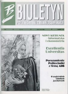 Biuletyn Politechniki Zielonog&oacute;rskiej: miesięcznik, nr 3 (marzec 2001)
